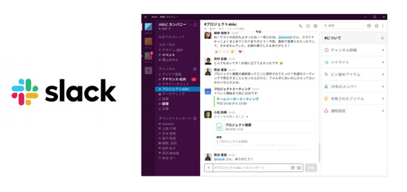 Slack活用イメージ